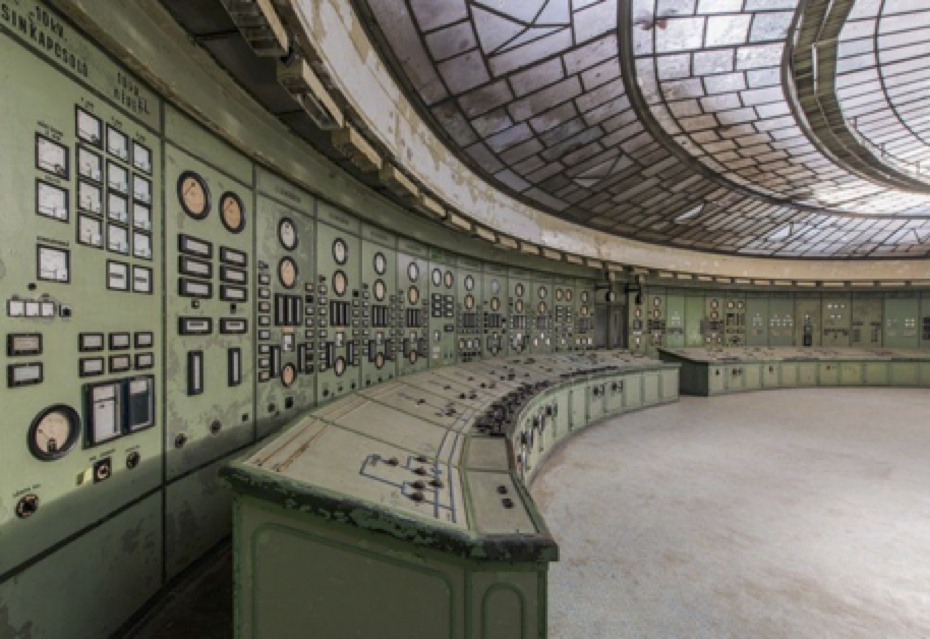 Nuclear power station control room